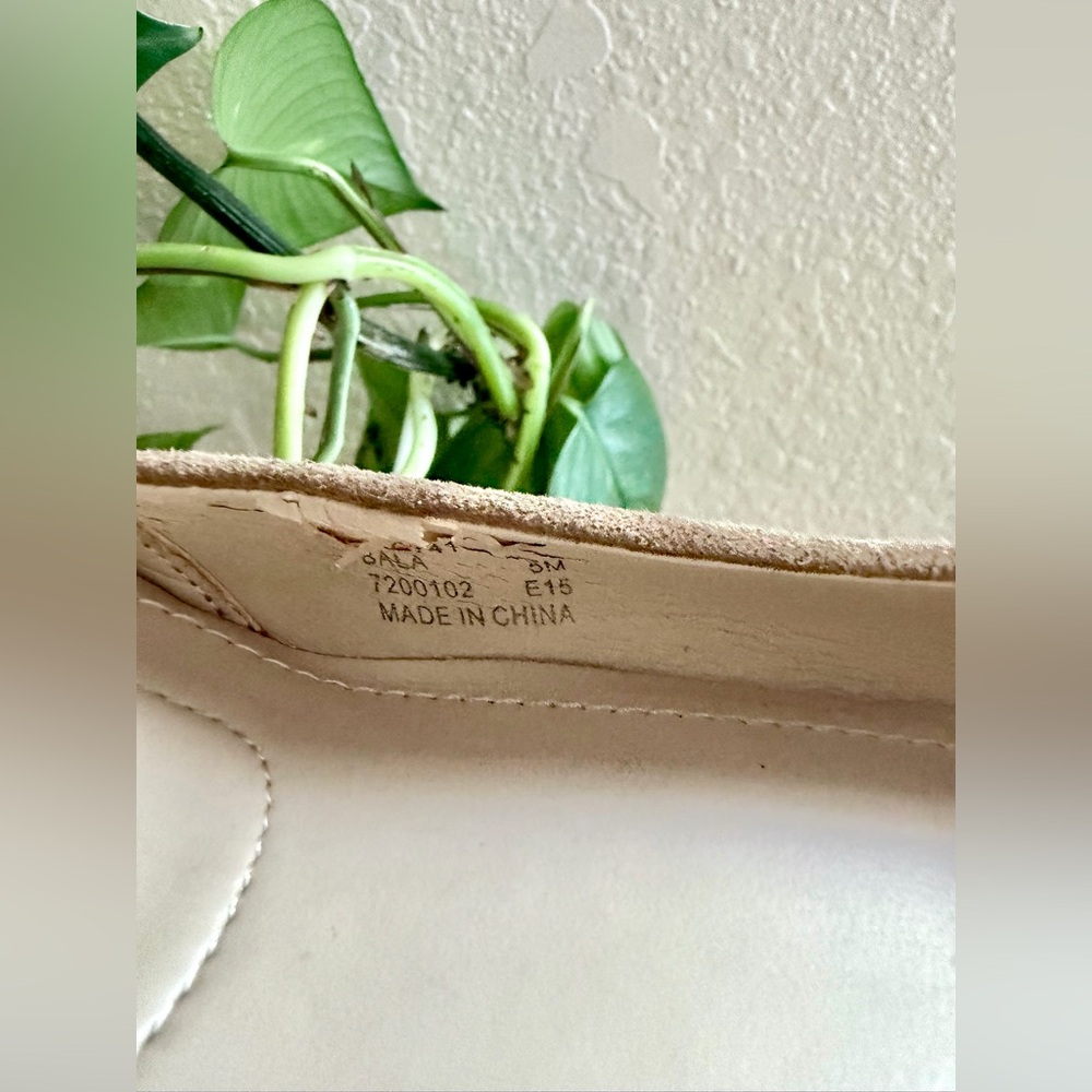 Calvin Klein Women's Taupe Pointed Toe Suede Wedges - Picture 5 of 5
